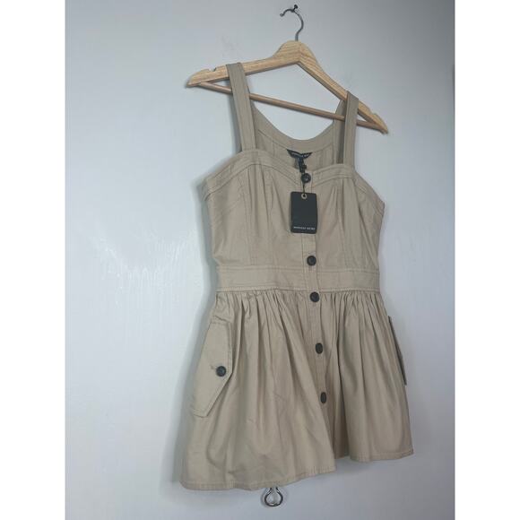 NWT Marissa Webb Brielle Canvas and Tulle Seamed Trench Vest Top Blouse - Picture 4 of 9